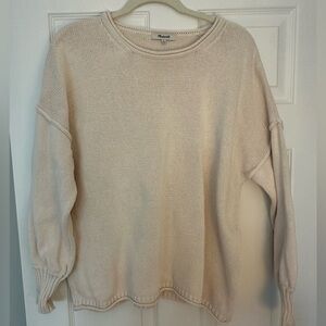 Madewell Cream Conway Sweater size medium.